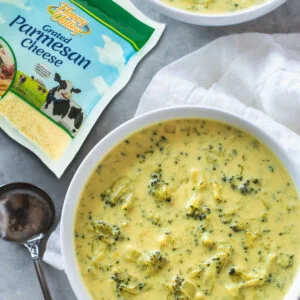 Grated Parmesan - Creamy Broccoli Potato Soup
